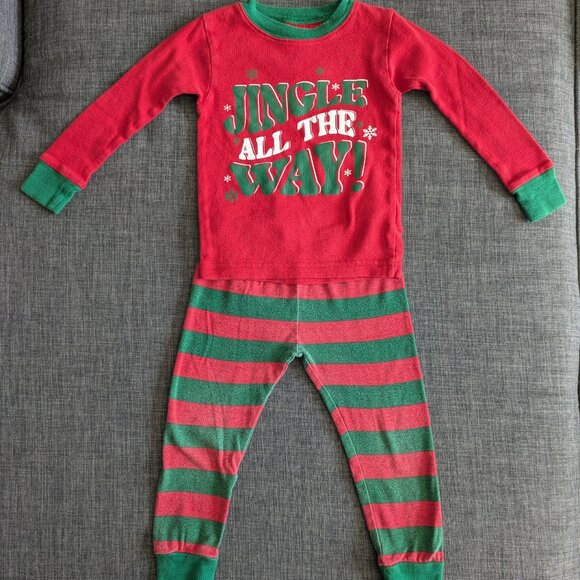 2T Carter's Holiday Christmas Pajamas - Jingle All the Way - Picture 4 of 8